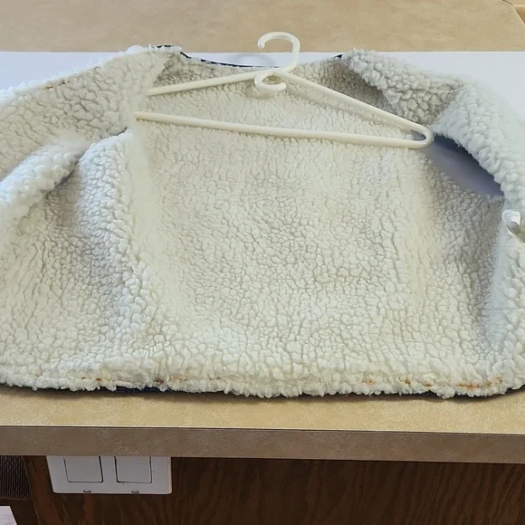 Mens Vintage Nelson '70's  Denim/Sherpa Vest - Size Large - Picture 7 of 11